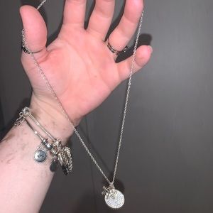 Sterling silver snowflake necklace